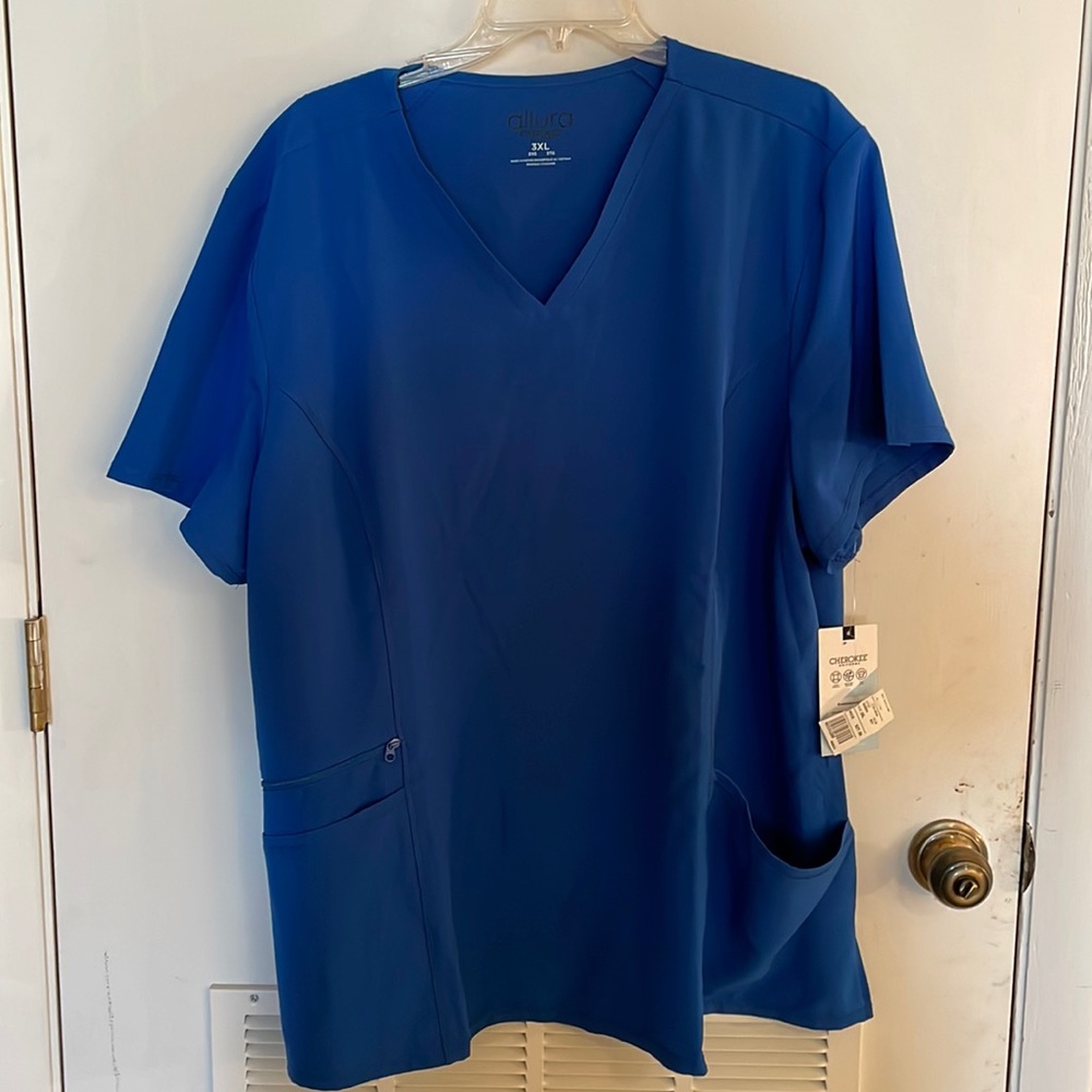 Scrub top - royal blue
